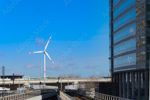 Urban Wind Turbine in Amsterdam.