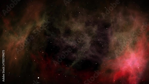 宇宙空間に銀河が誕生するイメージ photo