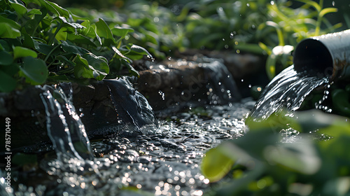 A smart rainwater management system for urban areas utilizing sensor-based collection and filtration to replenish groundwater and reduce flooding.