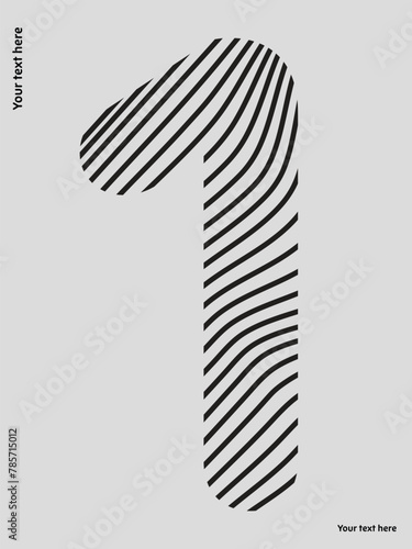 one  zebra streps vector design