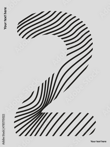 Two zebra streps vector design