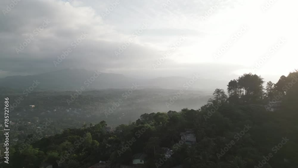 Aerial view of the city of Kandy. The old capital town of Sri Lanka Aerial view of the city of Kandy. The old capital town of Sri Lanka