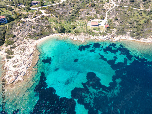 Sithonia coastline near Lagonisi Beach, Chalkidiki, Greece