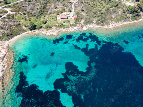 Sithonia coastline near Lagonisi Beach, Chalkidiki, Greece