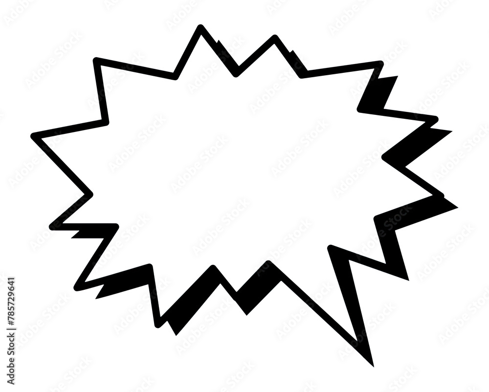 A speech bubble icon for drawing comics. Illustration for cartoons. Cartoon Word Ball for Comics A speech bubble icon for drawing comics. Illustration for cartoons. Cartoon Word Ball for Comics