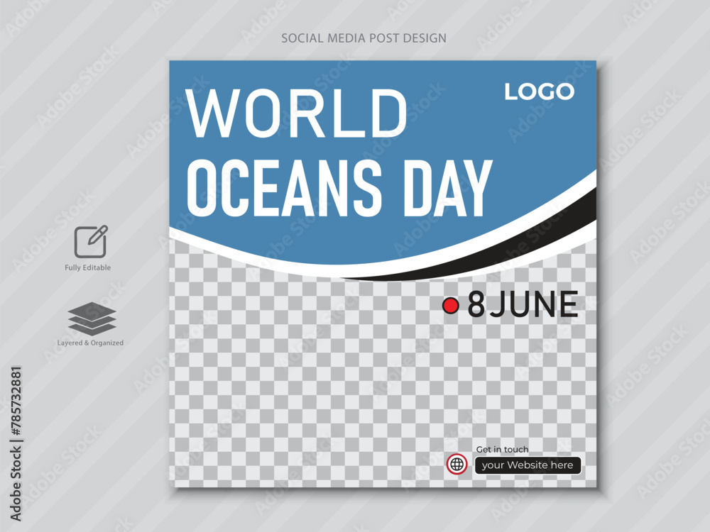 8th june - world ocean's day social media post 8th june - world ocean's day social media post