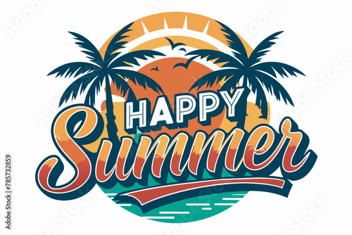 summer day vector illustration