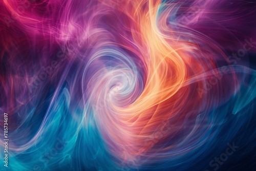 Abstract background filled with swirling vortexes and vibrant colors, evoking a sense of motion