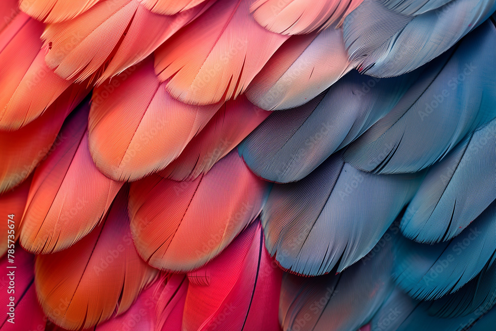 Creative colorful bird feathers background, pattern Creative colorful bird feathers background, pattern