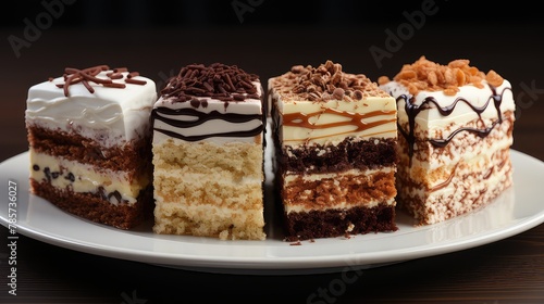 assortment of pieces of cake UHD Wallpaper