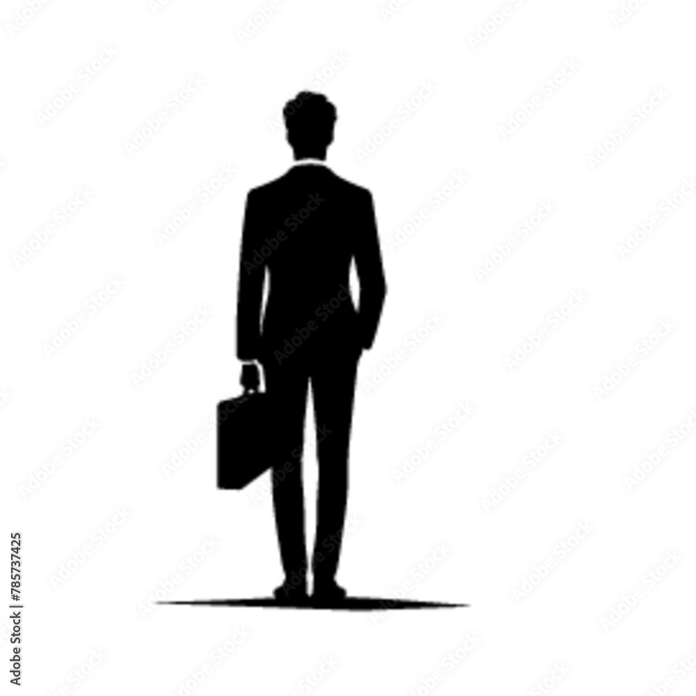 minimalist business man standing pose back view vector black color silhouette, Black color silhouette (35) minimalist business man standing pose back view vector black color silhouette, Black color silhouette (35)