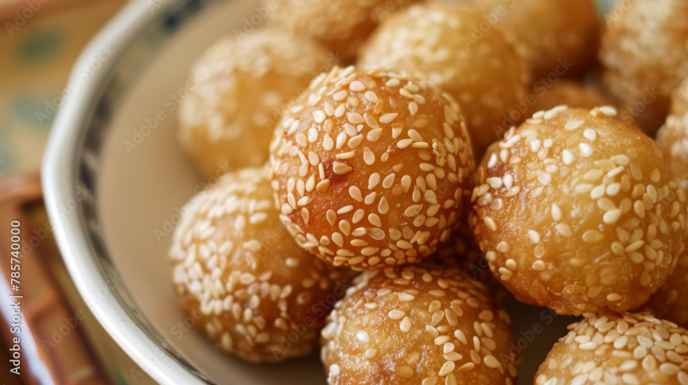 Sesame seed balls - traditional chinese dessert