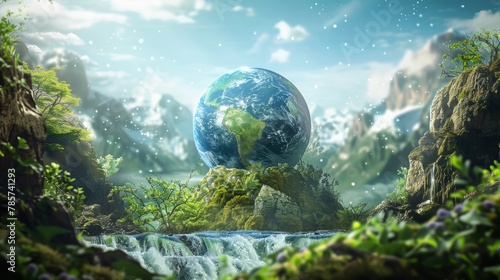 Save the world. Abstract environmental backgrounds for your design © Nijat