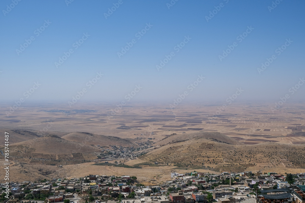 Mesopotamia view and villages from old Mardin area at Eastern of Turkey. Open space area. Mesopotamia view and villages from old Mardin area at Eastern of Turkey. Open space area.