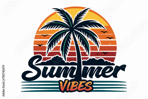 summer vibes vector illustration © CreativeDesigns