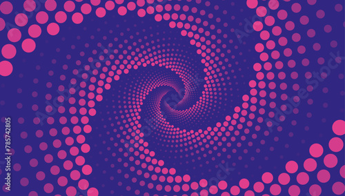 Fondo espiral abstracto con círculos photo
