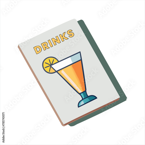 Cocktail Recipe Guidebook Illustration