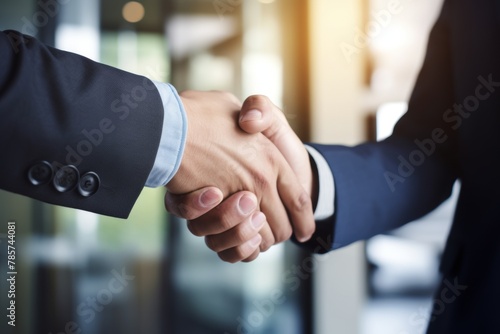 Handshake of business partners 