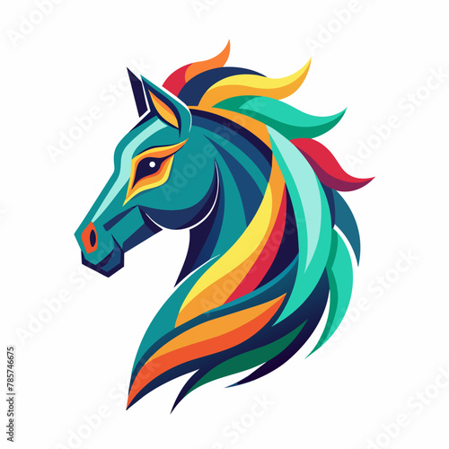 Wallpaper Mural horse, animal, vector, illustration, farm, stallion,  Torontodigital.ca