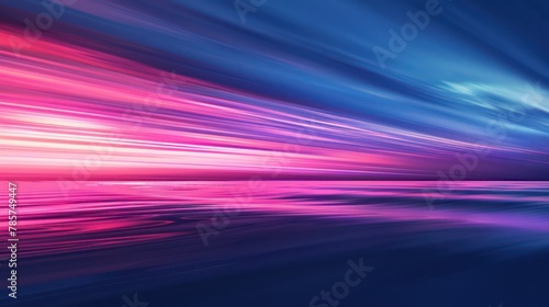 A speed motion effect is showcased in this abstract background  featuring gradient speed lines on a landscape. 