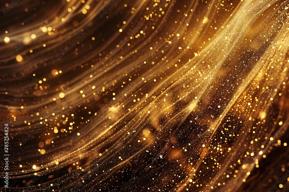 Naklejka premium Luxurious and opulent abstract background with shimmering gold tones, creating a lavish visual experience