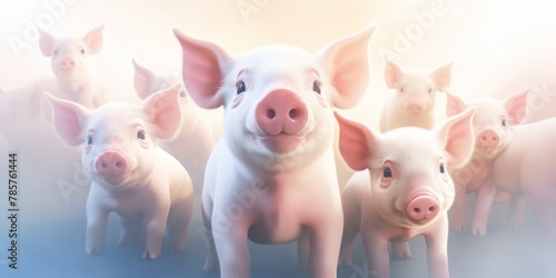 piglets in a pigsty Generative AI