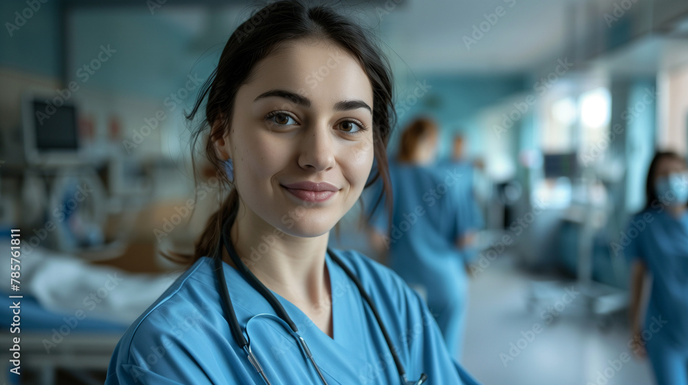portrait of a female nurse portrait of a female nurse