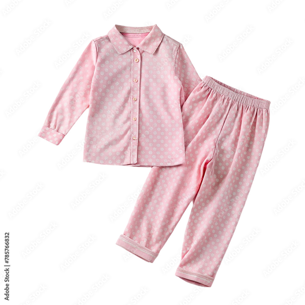 Obraz premium Pink pajamas isolated on transparent background