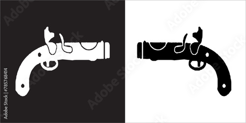 IIlustration Vector graphics of Pistol icon