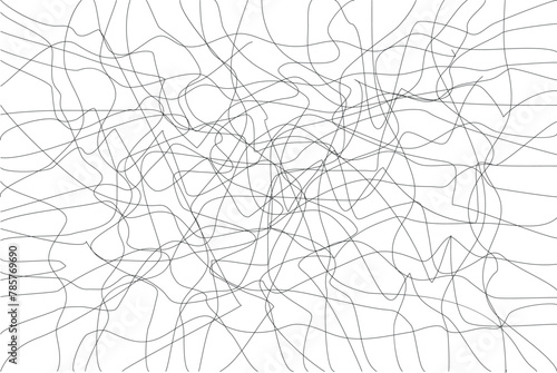 abstracted random line linear drawing photo