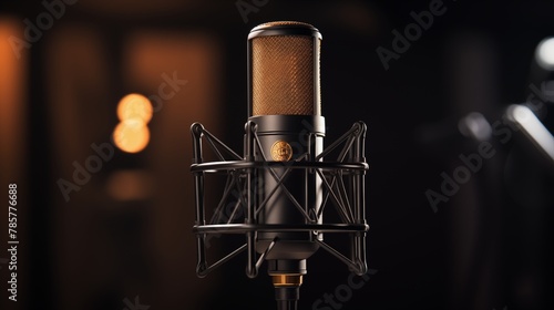 studio microphone.