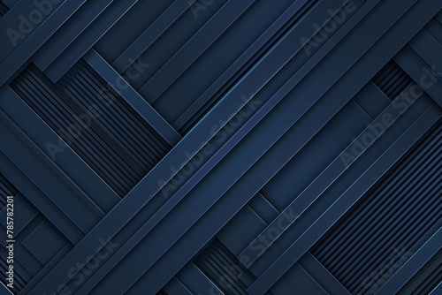Dynamic black and white stripes with a striking blue line. Modern geometric backdrop.