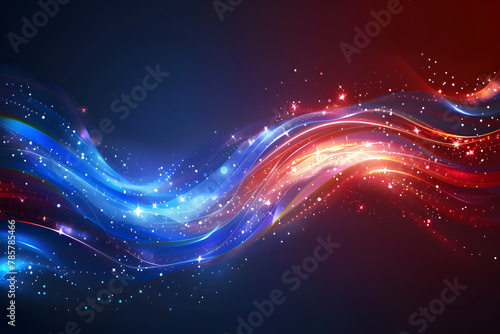 An abstract background with elements of the American flag, suitable for patriotic events and national holidays.