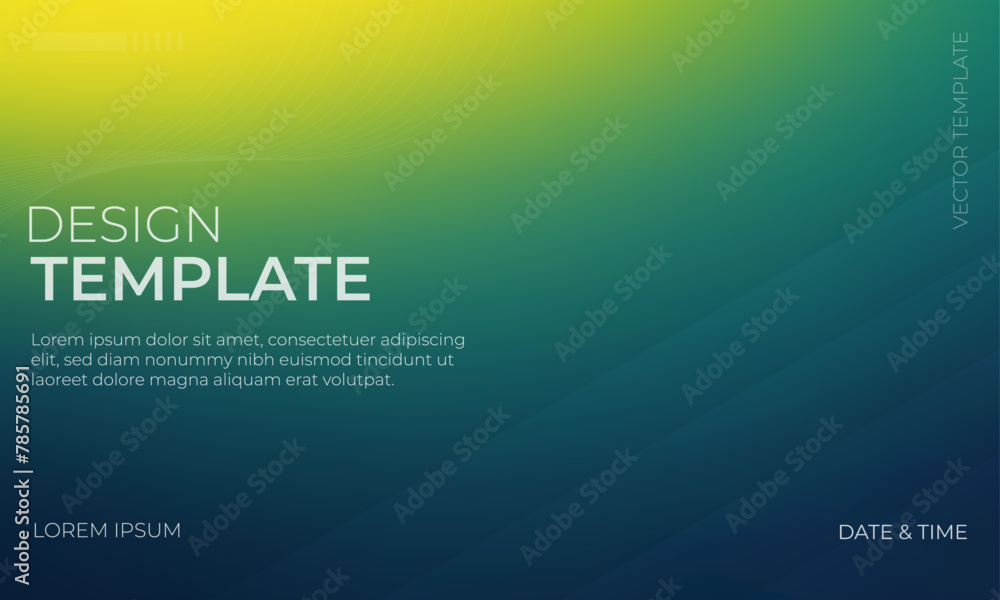 Colorful Vector Gradient grainy texture featuring green yellow and navy hues