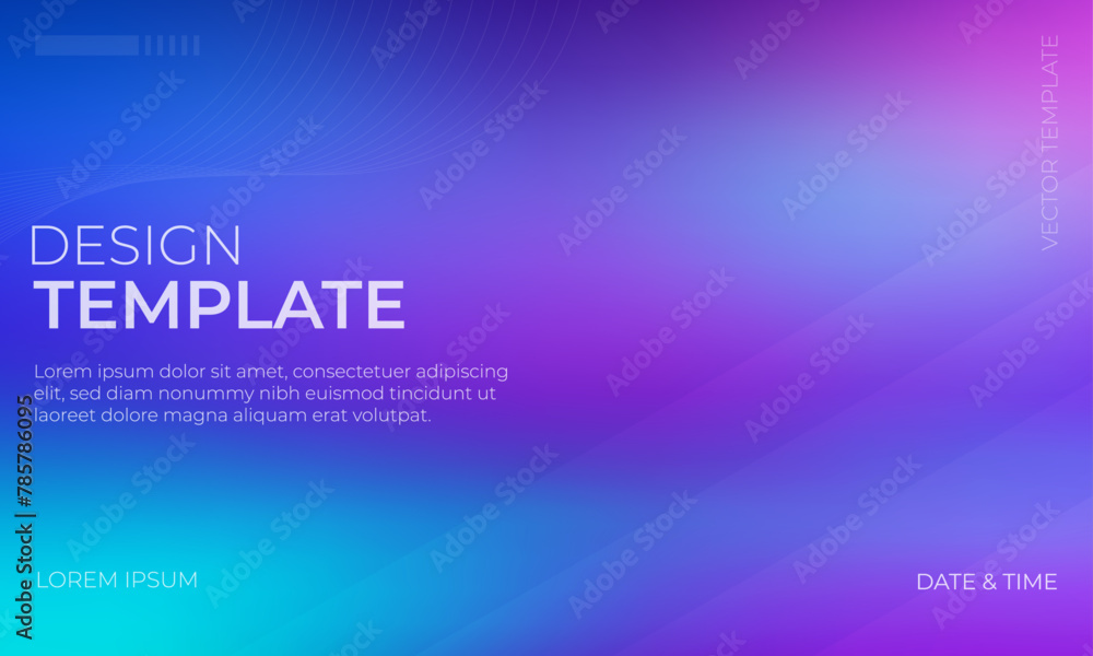 Modern Vector Gradient texture in purple and cyan colors