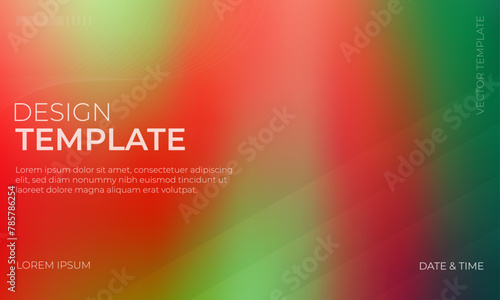 Green and Red Vector Gradient Grainy Texture Background Design