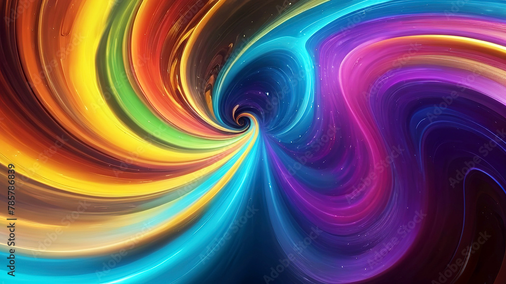 Obraz premium abstract colorful swirl background with motion blur effect