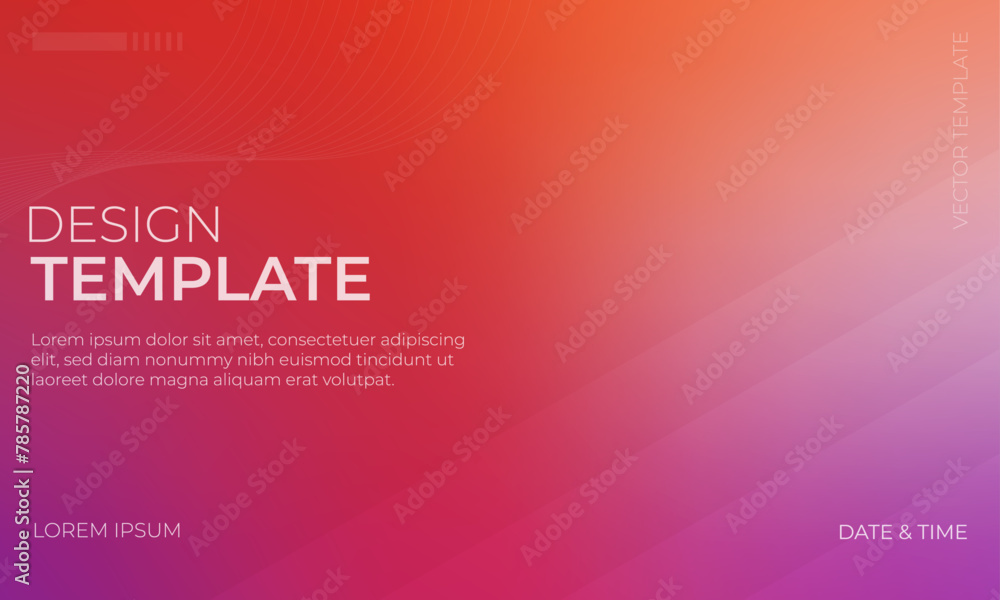 Smooth Vector Gradient Texture with Red Purple and Orange Shades