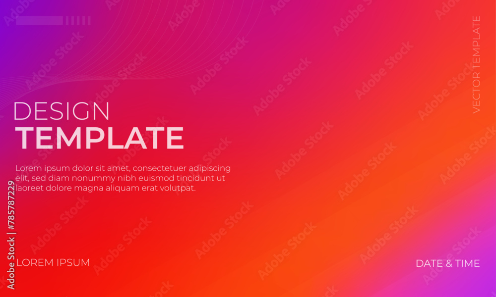 Vibrant Red Purple and Orange Gradient Texture in Vector Format