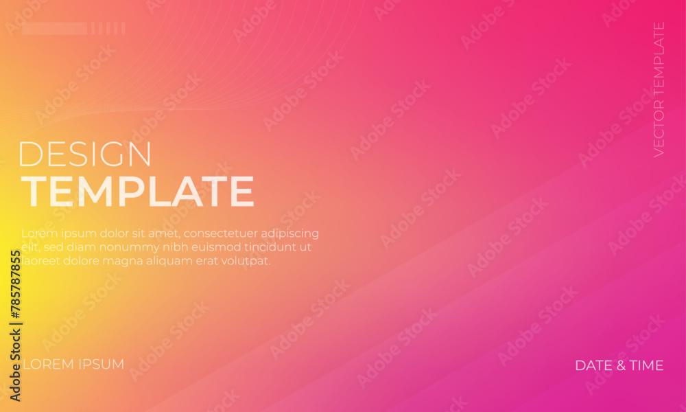 Vibrant Yellow and Magenta Vector Gradient Grainy Texture Background for Eye-Catching Designs