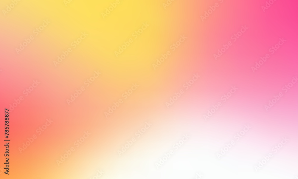 Yellow White and Pink Vector Gradient Grainy Texture Abstract Pattern