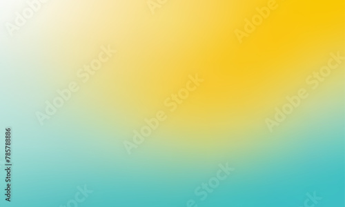 Sleek Vector Gradient Grainy Texture Background in Yellow White and Turquoise Hues