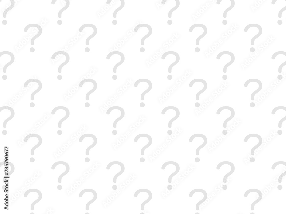 はてなマーク整列パターン背景B：白