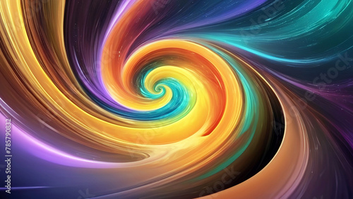 abstract colorful swirl background with motion blur effect