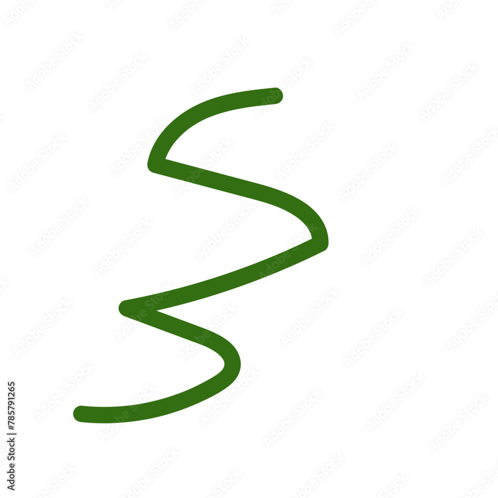 Green squiggle lines abstract Green squiggle lines abstract