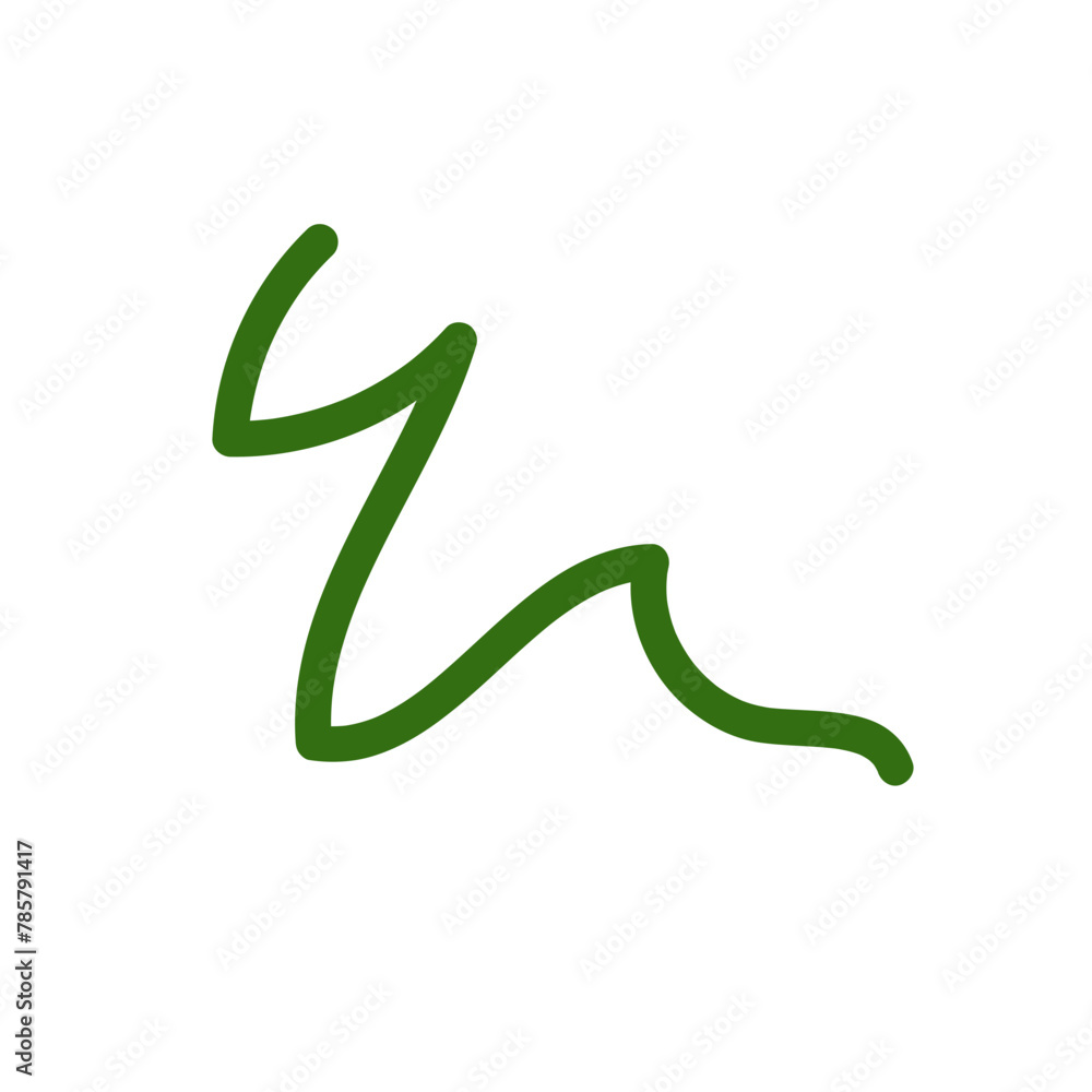 Green squiggle lines abstract Green squiggle lines abstract