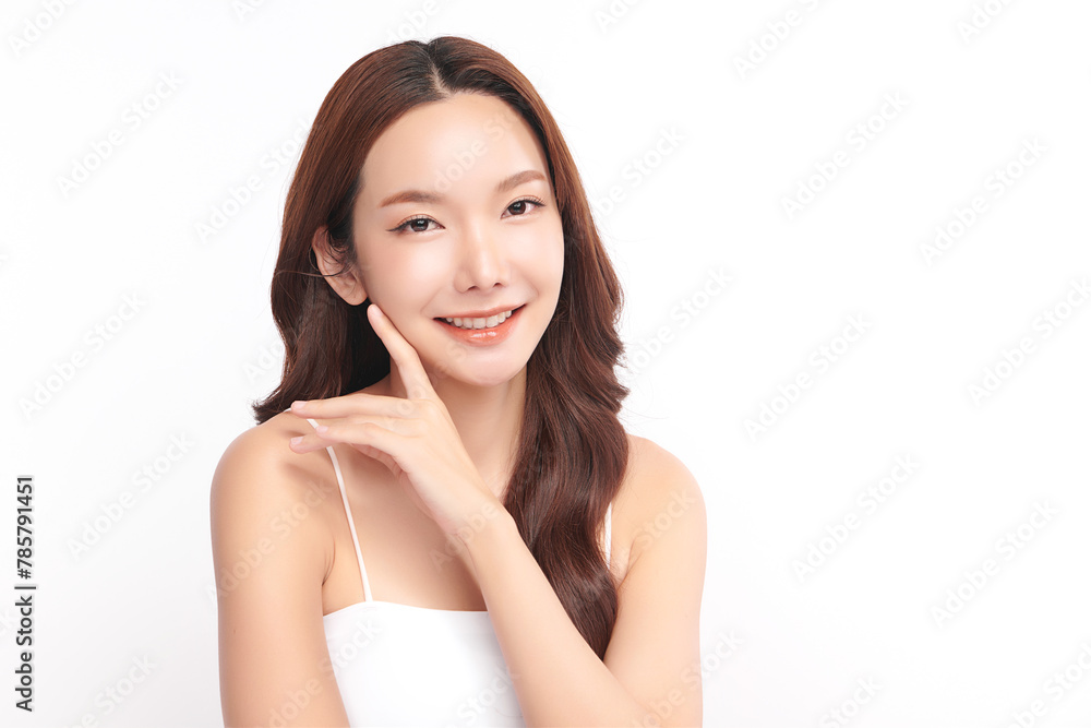 Beautiful young asian woman with clean fresh skin on white background, Face care, Facial treatment, Cosmetology, beauty and spa, Asian women portrait. Beautiful young asian woman with clean fresh skin on white background, Face care, Facial treatment, Cosmetology, beauty and spa, Asian women portrait.