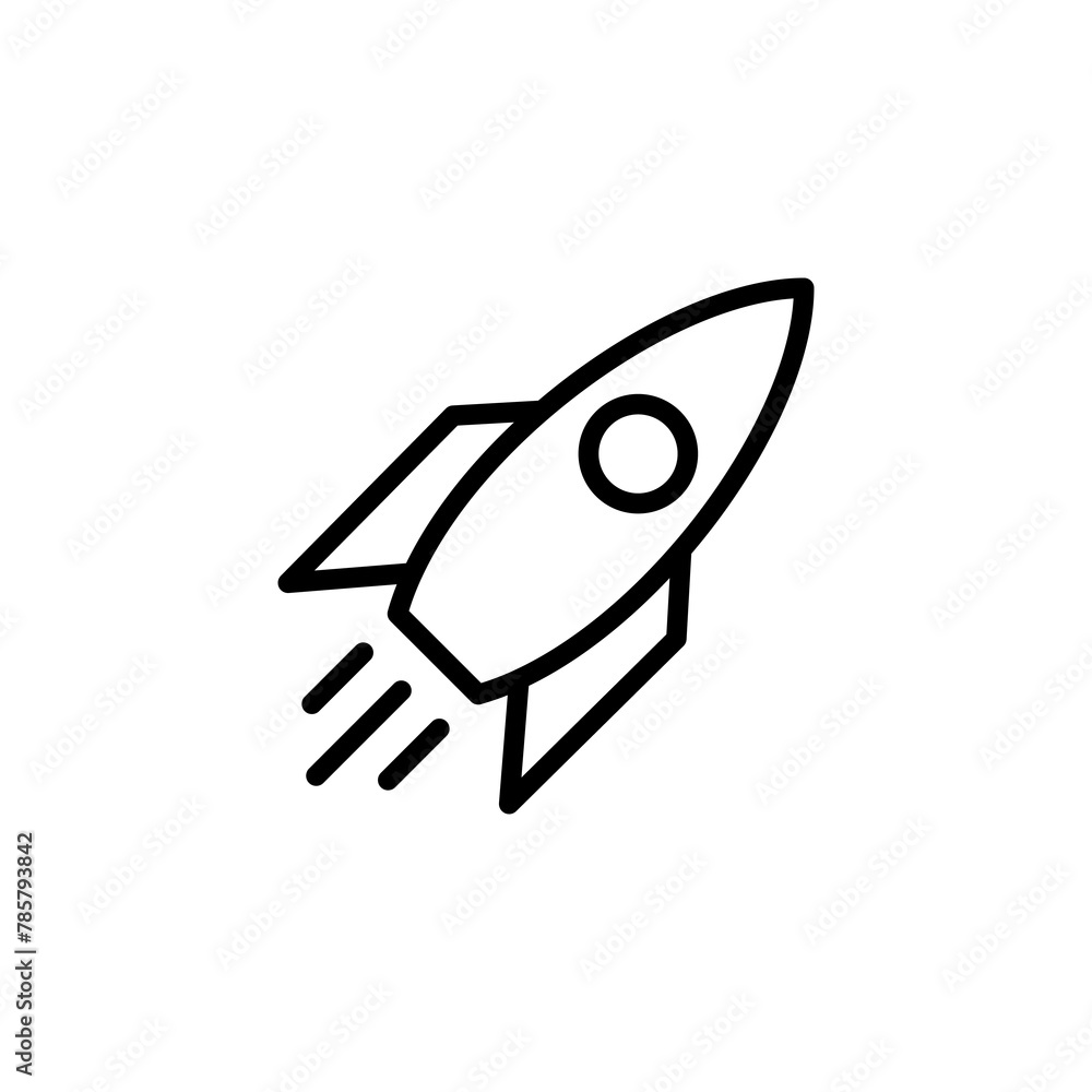Rocket icon vector isolated on white background. Start Up Concept Symbol. Startup icon Rocket icon vector isolated on white background. Start Up Concept Symbol. Startup icon