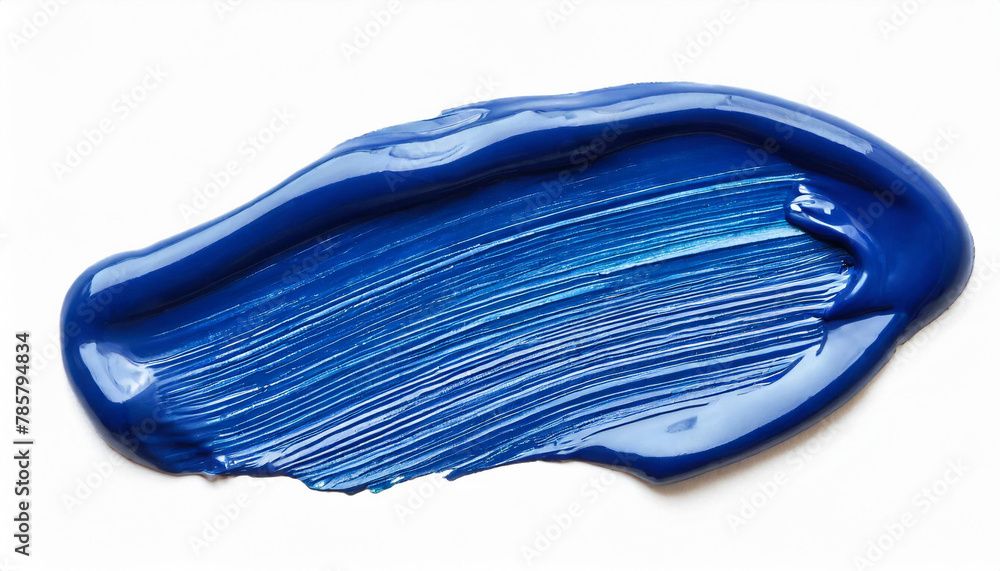 Swatch of Blue Oil Paint Isolated on a White Background Swatch of Blue Oil Paint Isolated on a White Background