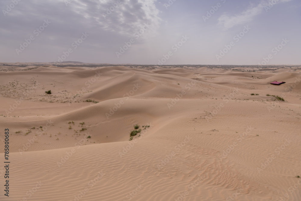 Corrosive sand in the Gobi desert in Inner Mongolia region, China